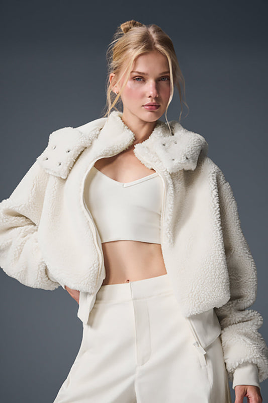 Foxy Sherpa Jacket - White 'Out of Stock'